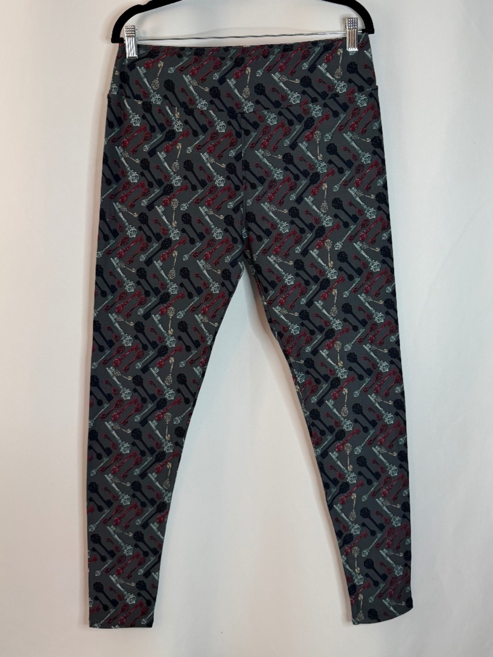 2 Pairs LLR Leggings, Black Cat & Skeleton Keys, TC - Picture 2 of 7